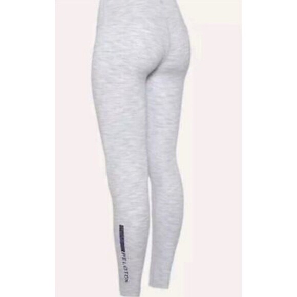 LULULEMON Peloton Collab Leggings High-rise Wunder Under Gray/White Womens Sz 10 - Picture 1 of 15